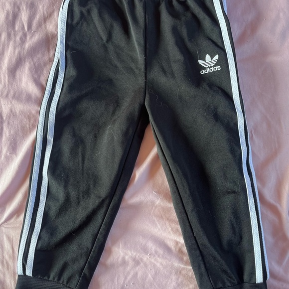 Adidas Kids Black Track Pants - Picture 1 of 2
